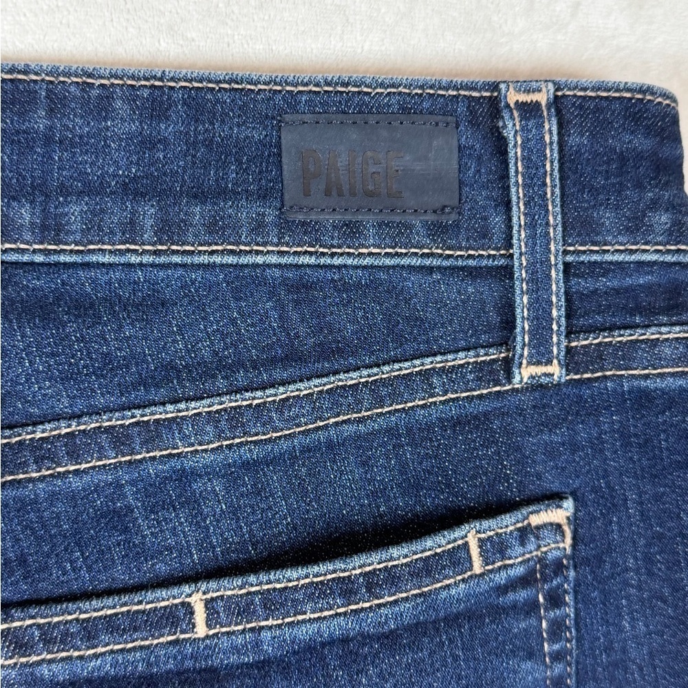 PAIGE Size 24 Women's Brigite Indigo Straight Leg Jeans Premium Designer Denim - Picture 8 of 11
